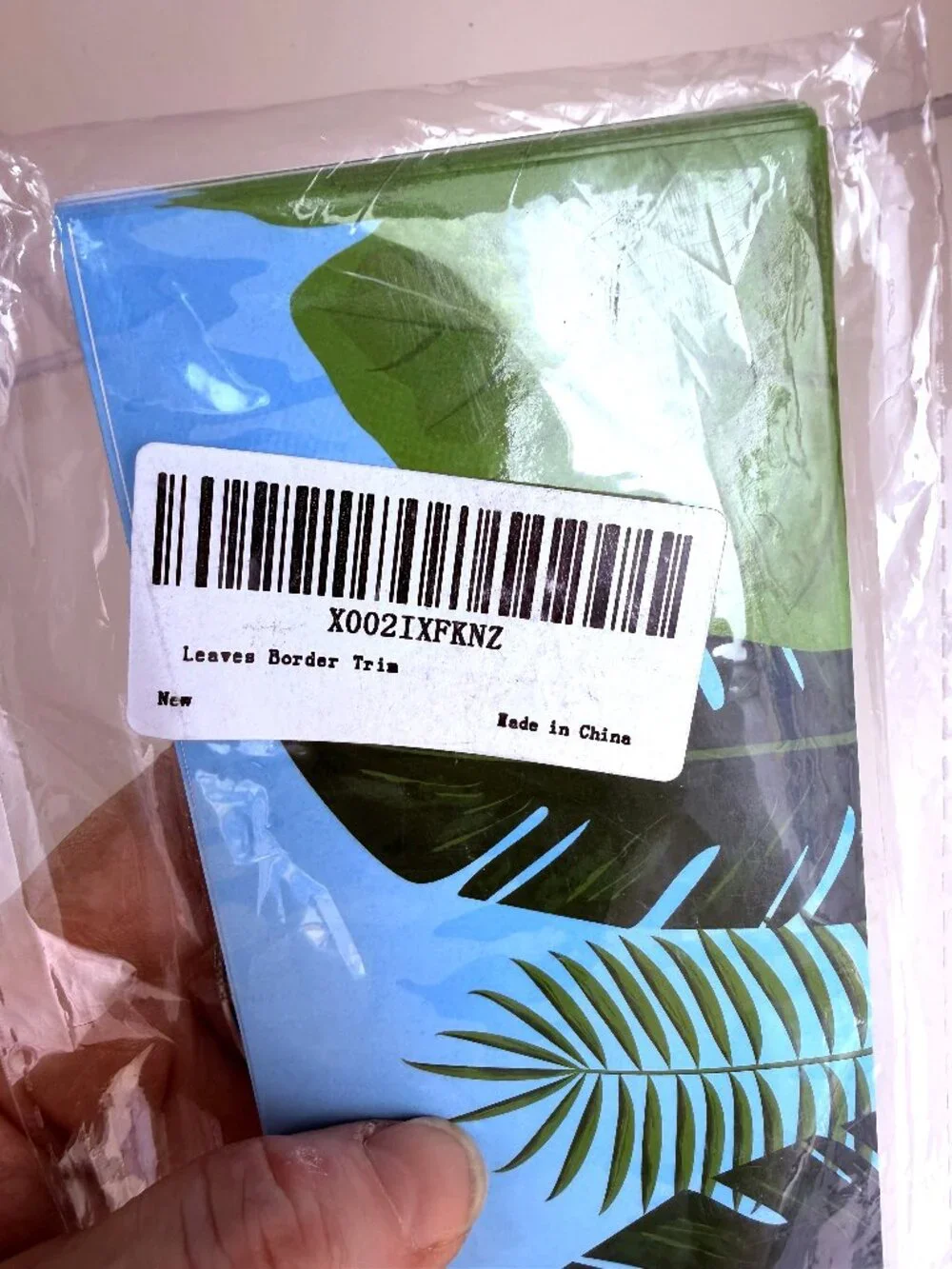 NWT 2-Pack Botanical Bulletin Board Borders Eucalyptus and Tropical Leaves